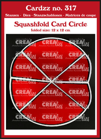 Crealies Cardzz Dies No. 317 Squashfold Card Circle (CLCZ317)