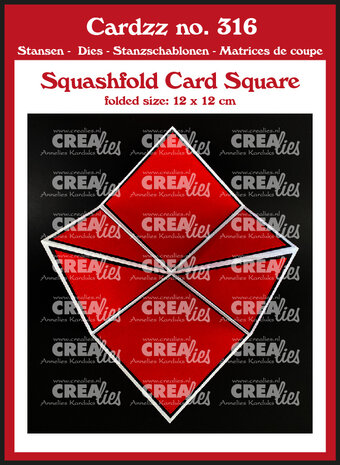 Crealies Cardzz Stansen No. 316 Squashfold Card Vierkant (CLCZ316)