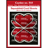 Crealies Cardzz Stansen No. 315 Squashfold Card Hart (CLCZ315)