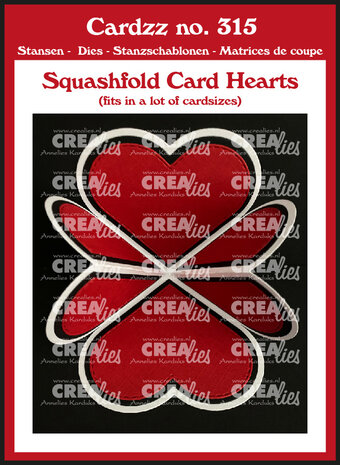 Crealies Cardzz Dies No. 315 Squashfold Card Heart (CLCZ315)