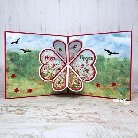 Crealies Cardzz Dies No. 315 Squashfold Card Heart (CLCZ315)