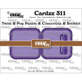Crealies Cardzz Stansen No. 311 Twist & Pop A Panelen & Leporello & Miniboekje (CLCZ311)