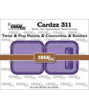 Crealies Cardzz Dies No. 311 Twist & Pop A Panels & Concertina Card & Booklet (CLCZ311)
