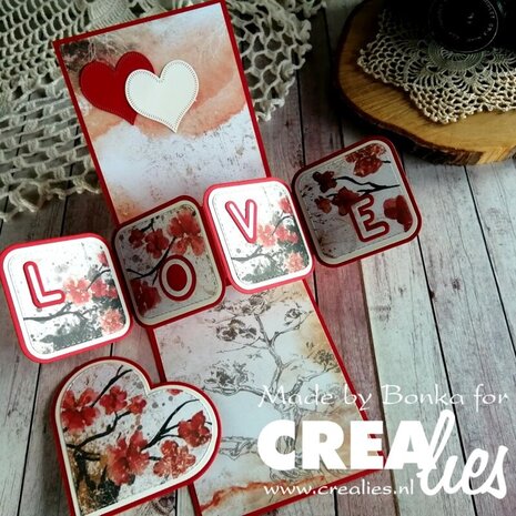 Crealies Cardzz Stansen No. 311 Twist & Pop A Panelen & Leporello & Miniboekje (CLCZ311)