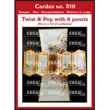 Crealies Cardzz Dies No. 310 Twist & Pop B with 6 Panels (CLCZ310)