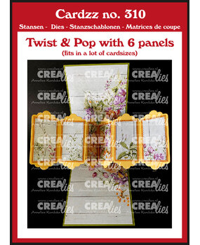 Crealies Cardzz Dies No. 310 Twist & Pop B with 6 Panels (CLCZ310)