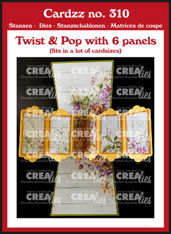 Crealies Cardzz Stansen No. 310 Twist & Pop B Met 6 Panelen (CLCZ310) Crealies Cardzz Stansen No. 310 Twist & Pop B Met 6 Panelen (CLCZ310)
