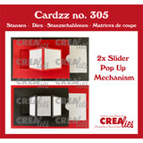 Crealies Cardzz Dies No. 305 Slider Pop Up Mechanism (CLCZ305)