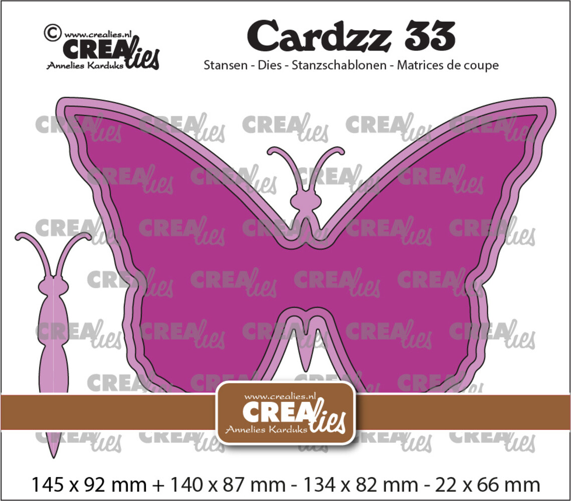 Crealies Cardzz Dies No. 33 Monarch Butterfly (CLCZ33)