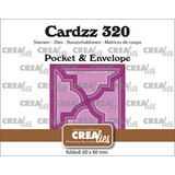 Crealies Cardzz Stansen No. 320 Pocket & Envelope Met 4 Klassieke Flapjes (CLCZ320)