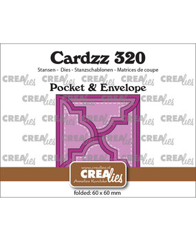 Crealies Cardzz Dies No. 320 Pocket & Envelope with 4 Classic Circle Flaps (CLCZ320)