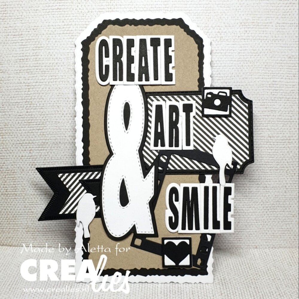 Crealies Cardzz Dies No. 427 & Sign (CLCZ427)