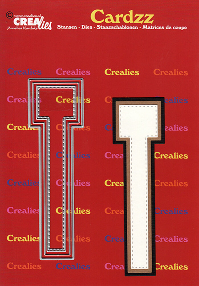 Crealies Cardzz Dies No. 420 Letter T (CLCZ420)