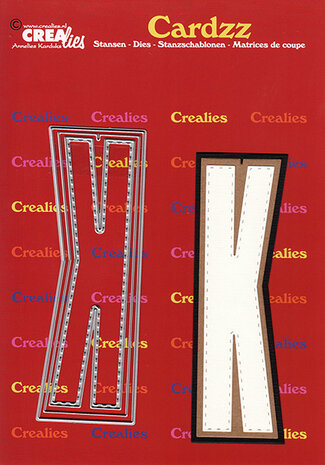 Crealies Cardzz Stansen No. 411 Letter K (CLCZ411)