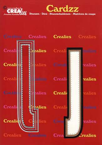 Crealies Cardzz Stansen No. 410 Letter J (CLCZ410)