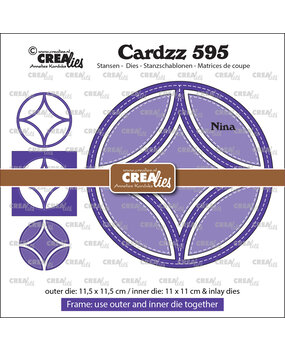 Crealies Cardzz Stansen No. 595 Frame & Inlay Nina (CLCZ595)