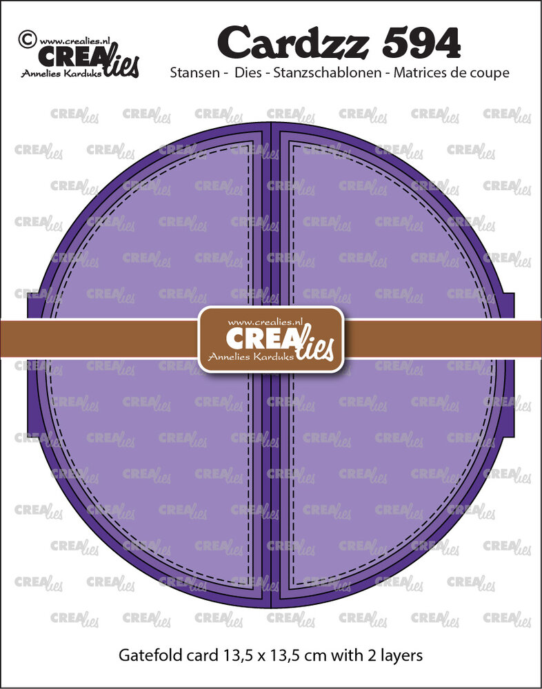 Crealies Cardzz Dies No. 594 Gatefold Circle Card (CLCZ594)