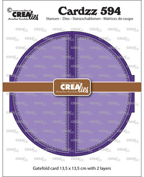 Crealies Cardzz Stansen No. 594 Gatefold Ronde Kaart (CLCZ594) Crealies Cardzz Stansen No. 594 Gatefold Ronde Kaart (CLCZ594)