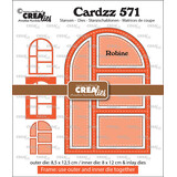 Crealies Cardzz Stansen No. 571 Frame & Inlay Robine (CLCZ571)