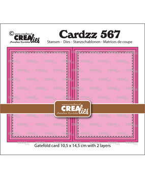 Crealies Cardzz Dies No. 567 Gatefold Rectangle Card Horizontal (CLCZ567)