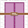 Crealies Cardzz Stansen No. 564 Gatefold Rechthoekige Kaart Verticaal (CLCZ564)
