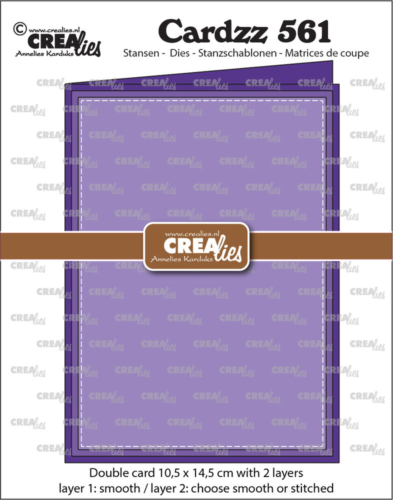 Crealies Cardzz Stansen No. 561 Dubbele Kaart (CLCZ561)