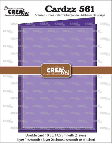 Crealies Cardzz Stansen No. 561 Dubbele Kaart (CLCZ561)
