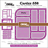 Crealies Cardzz Stansen No. 538 Frame & Inlay Patty (CLCZ538)