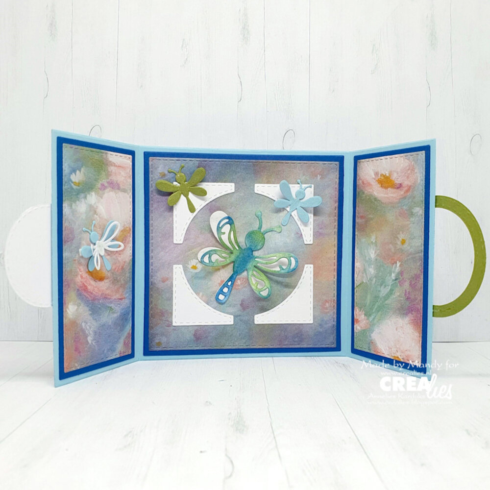 Crealies Cardzz Dies No. 514 Gatefold Square Card (CLCZ514)