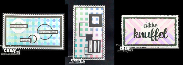 Crealies Cardzz Dies No. 82 Mini Slimline B (CLCZ82)