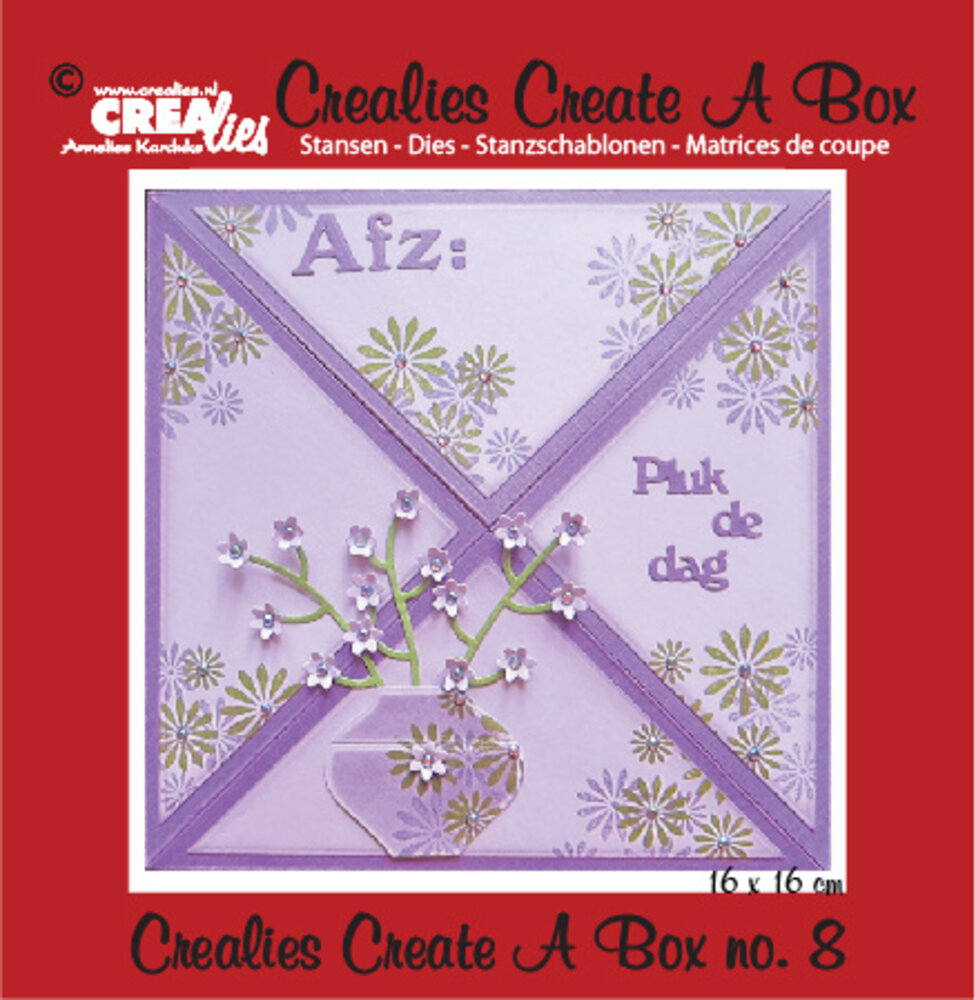 Crealies Create A Box Dies No. 8 Box for Sending Cards (CCAB08)