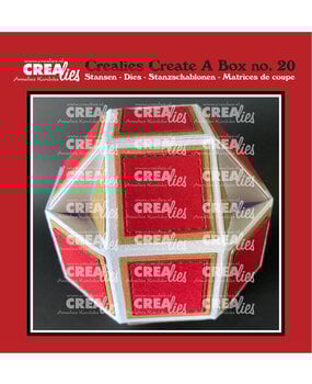 Crealies Create A Box Stansen No. 20 Discobal Doosje (CCAB20)
