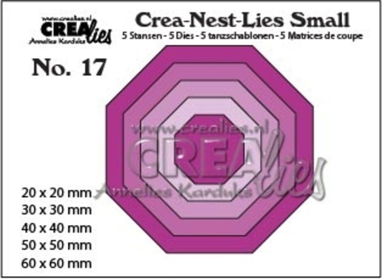 Crealies Crea-Nest-Lies Small Stansen No. 17 Achthoek (CNLS17)