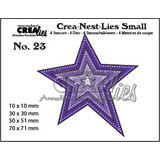 Crealies Crea-Nest-Lies Small Dies No. 23 Uneven Star with Double Dots (CNLS23)