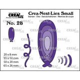 Crealies Crea-Nest-Lies Small Dies No. 28 Elongated Balloons (CNLS28)