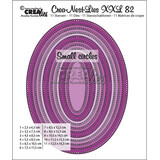 Crealies Crea-Nest-Lies XXL Dies No. 82 Ovals with Small Circles (CLNestXXL82)