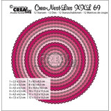 Crealies Crea-Nest-Lies XXL Dies No. 69 Circles with Open Scallop (CLNestXXL69)