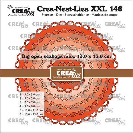 Crealies Crea-Nest-Lies XXL Stansen No. 146 Cirkels Met Grote Open Schulprand (CLNestXXL146) Crealies Crea-Nest-Lies XXL Stansen No. 146 Cirkels Met Grote Open Schulprand (CLNestXXL146)