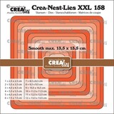 Crealies Crea-Nest-Lies XXL Dies No. 158 Squares With Rounded Corners Smooth (CLNestXXL158)
