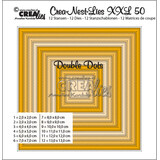 Crealies Crea-Nest-Lies XXL Dies No. 50 Squares with Double Dots (CLNestXXL50)