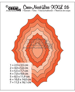 Crealies Crea-Nest-Lies XXL Stansen No. 26 (CLNestXXL26)