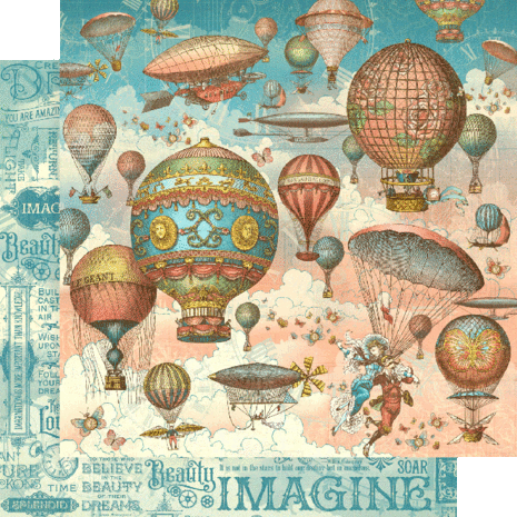 Graphic 45 Imagine 12x12 Inch Collector's Edition Pack with Stickers (4502722) (DISCONTINUED)