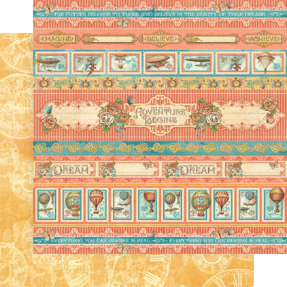 Graphic 45 Imagine 8x8 Inch Collector's Edition Pack with Stickers (4502723) (DISCONTINUED)