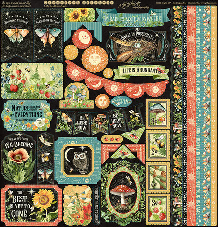 Graphic 45 Life is Abundant 12x12 Inch Collection Pack with Stickers (4502776)