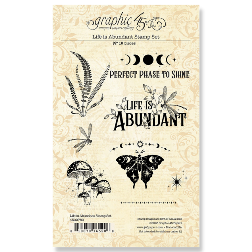 Graphic 45 Life is Abundant Stamp Set (4502780) (DISCONTINUED)