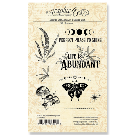 Graphic 45 Life is Abundant Stamp Set (4502780) (DISCONTINUED)