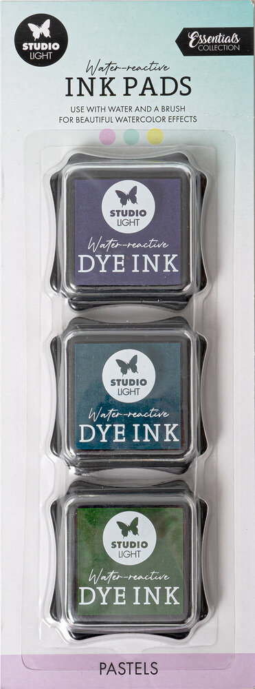 Studio Light Ink Pads Water-Reactive Pastels (3pcs) (SL-ES-INKP17) (BASIC)