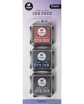 Studio Light Ink Pads Water-Reactive Purples (3pcs) (SL-ES-INKP16) (BASIC)