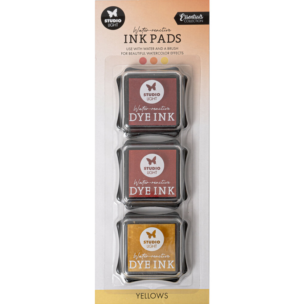 Ink Pads Water-Reactive Yellows (3pcs) (SL-ES-INKP14) - Craftlines B.V.