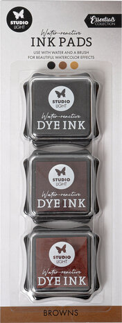 Studio Light Ink Pads Water-Reactive Browns (3pcs) (SL-ES-INKP12) (BASIC) Studio Light Ink Pads Water-Reactive Browns (3pcs) (SL-ES-INKP12) (BASIC)